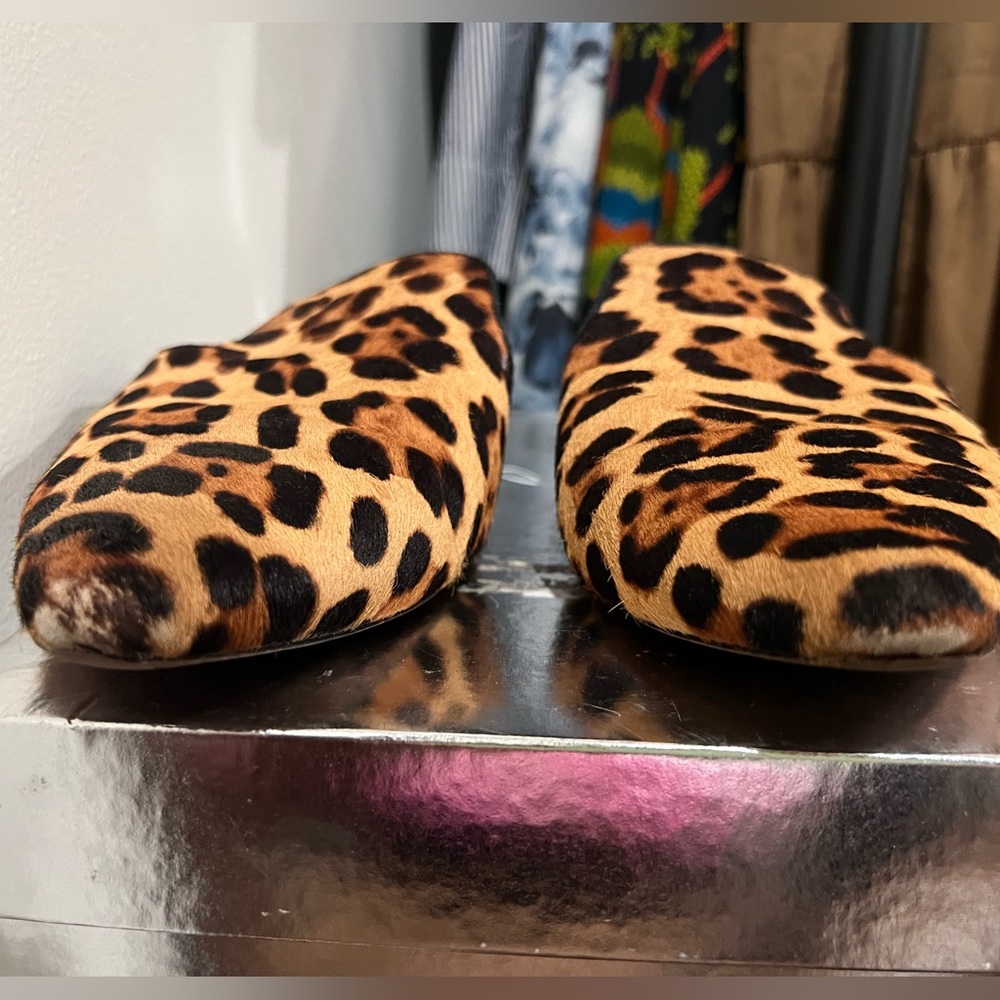 RARE J. Crew Leopard Print Mules calf hair - HTF size 11 - Picture 11 of 11